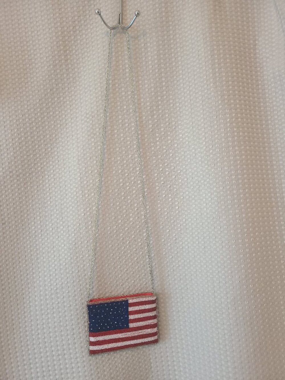 Beautiful beaded American Flag Bag